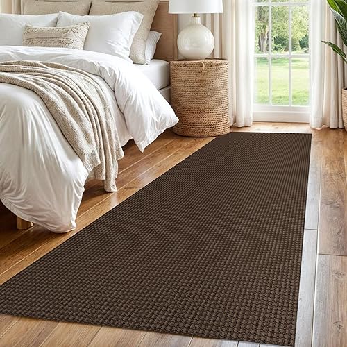 Miniatura 266 de IOHOUZE Alfombra lavable de 4 x 6 pies con parte trasera de goma antideslizante tejida para interiores y exteriores, alfombra para entrada