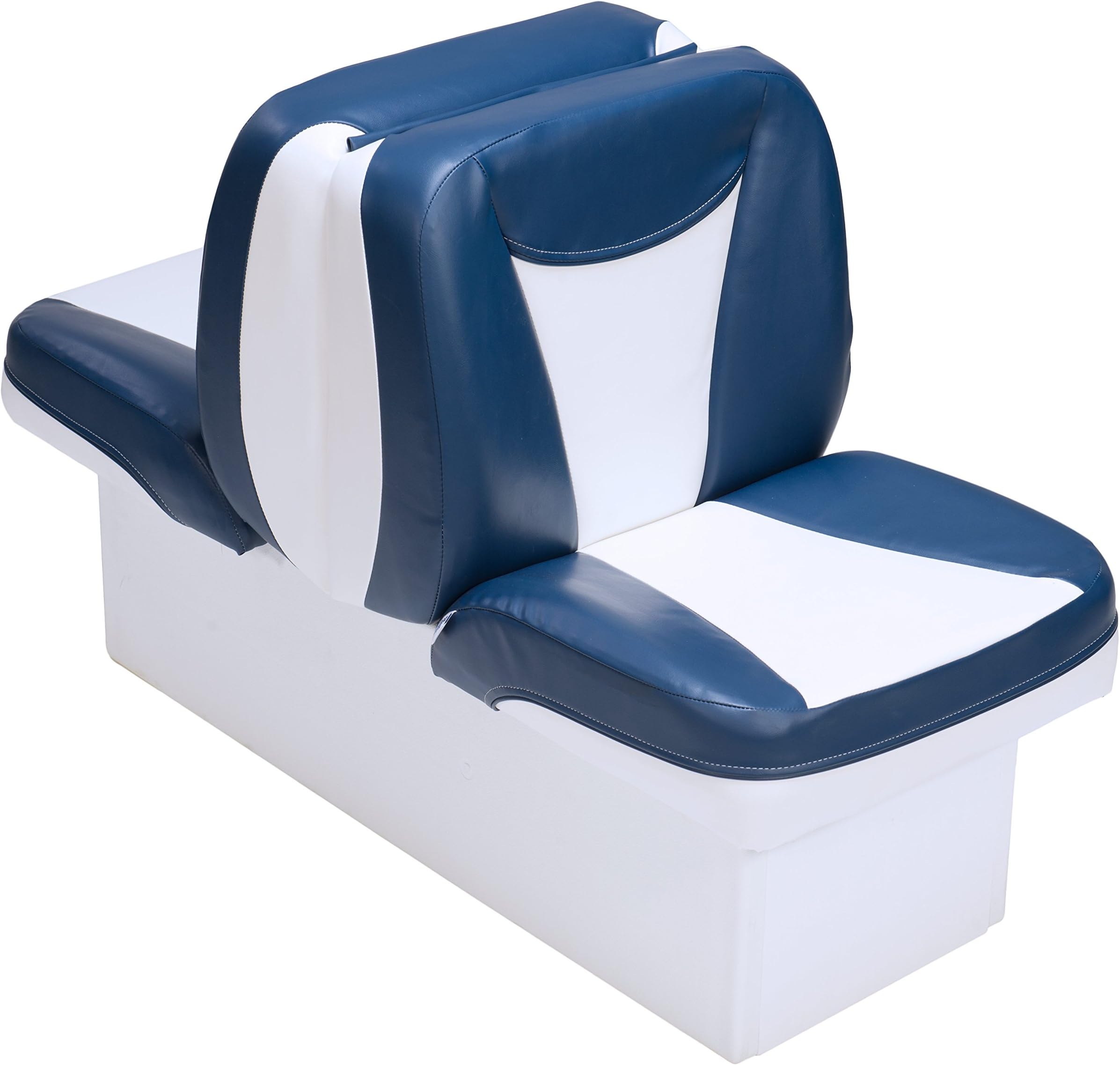 Premium Back to Back Boat Seats (White and Blue)