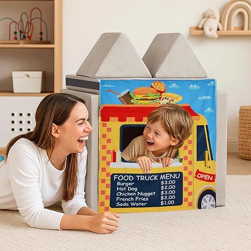 Miniatura 9 de Panel de juegos para niños, sofá de juegos para niños, sofá de espuma para niños pequeños (sofá de juego no incluido)