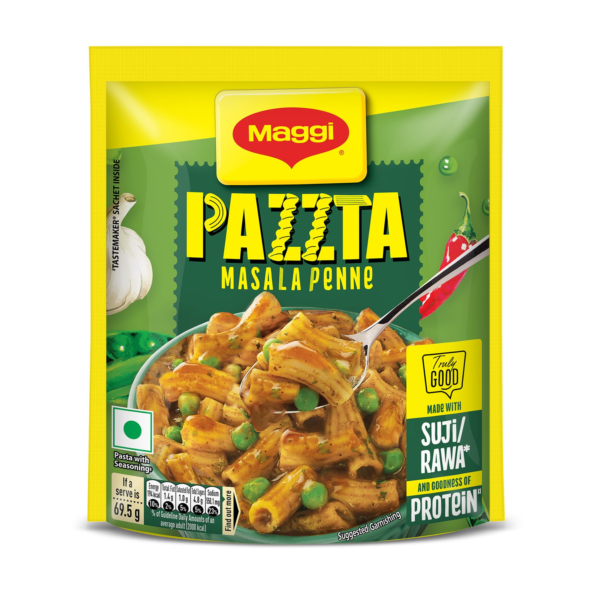 MAGGI PAZZTA Masala Penne Pasta, Instant Pasta, 69.5g