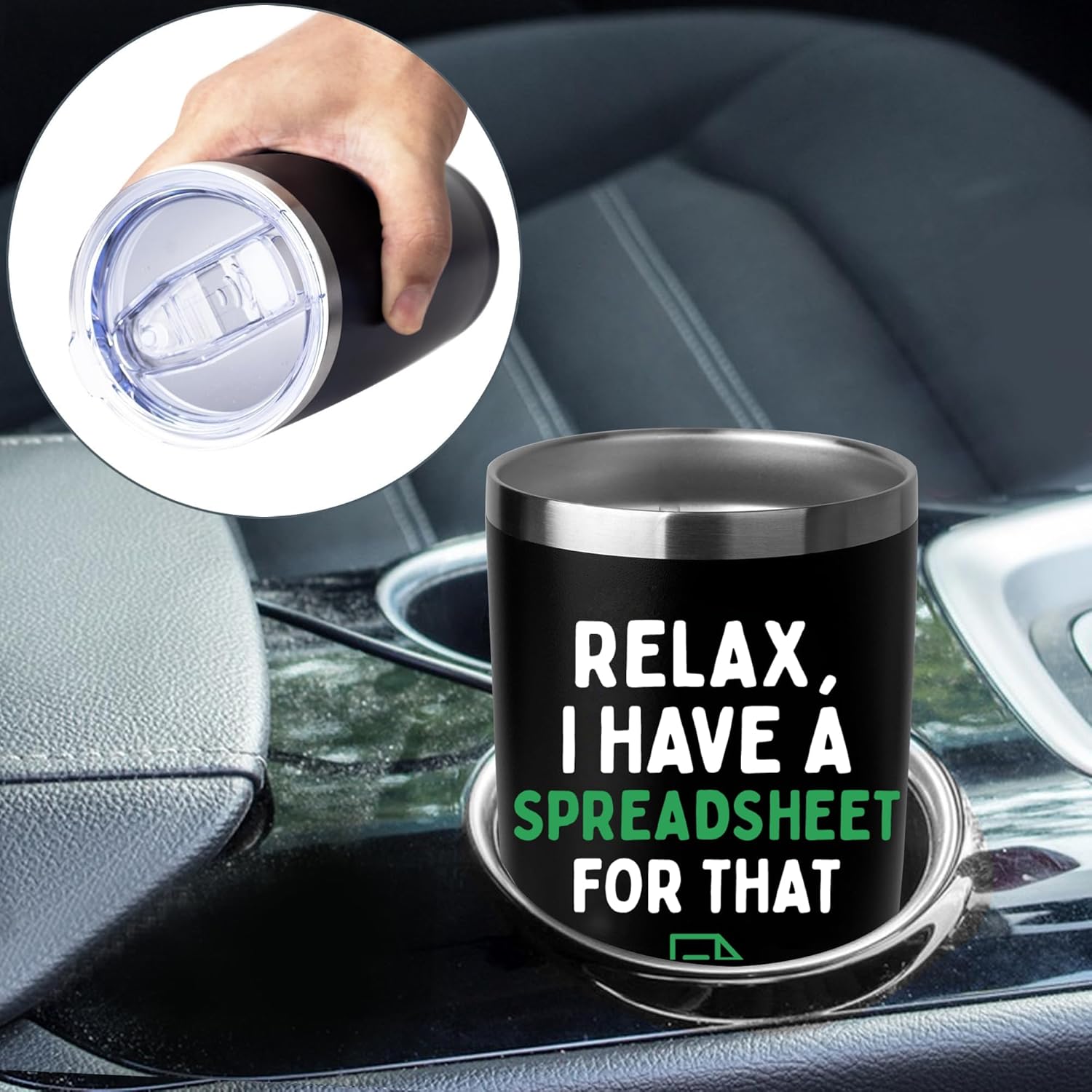 Gift for Boss, Coworker, Accountant, Office- 20 Oz Insulated Tumbler, Funny White Elephant Gag Gifts for Men Women - Image 5