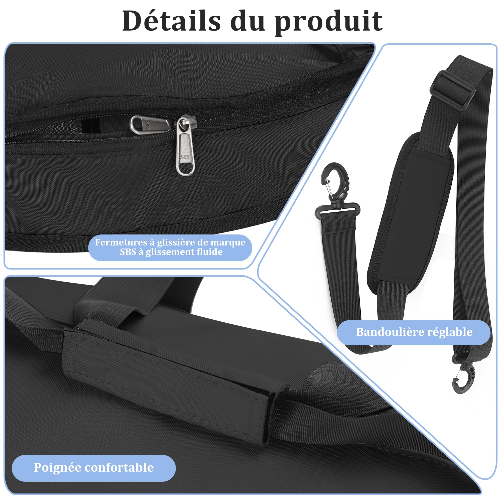 Sac de Voyage Léger 80L Pliable, Imperméable avec Compartiment Chaussures | Grand Capacité, Poches Multiples, Portable et Ventilé, Idéal pour Sport et Voyage, Unisexe pour Femmes et Hommes