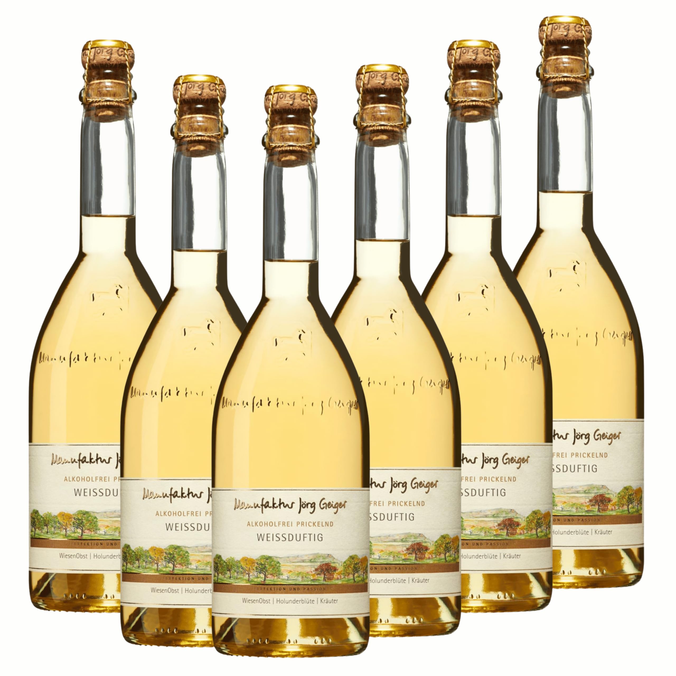 Weißduftig Jörg Geiger Alkoholfrei Prickelnd (6x 0,75l)