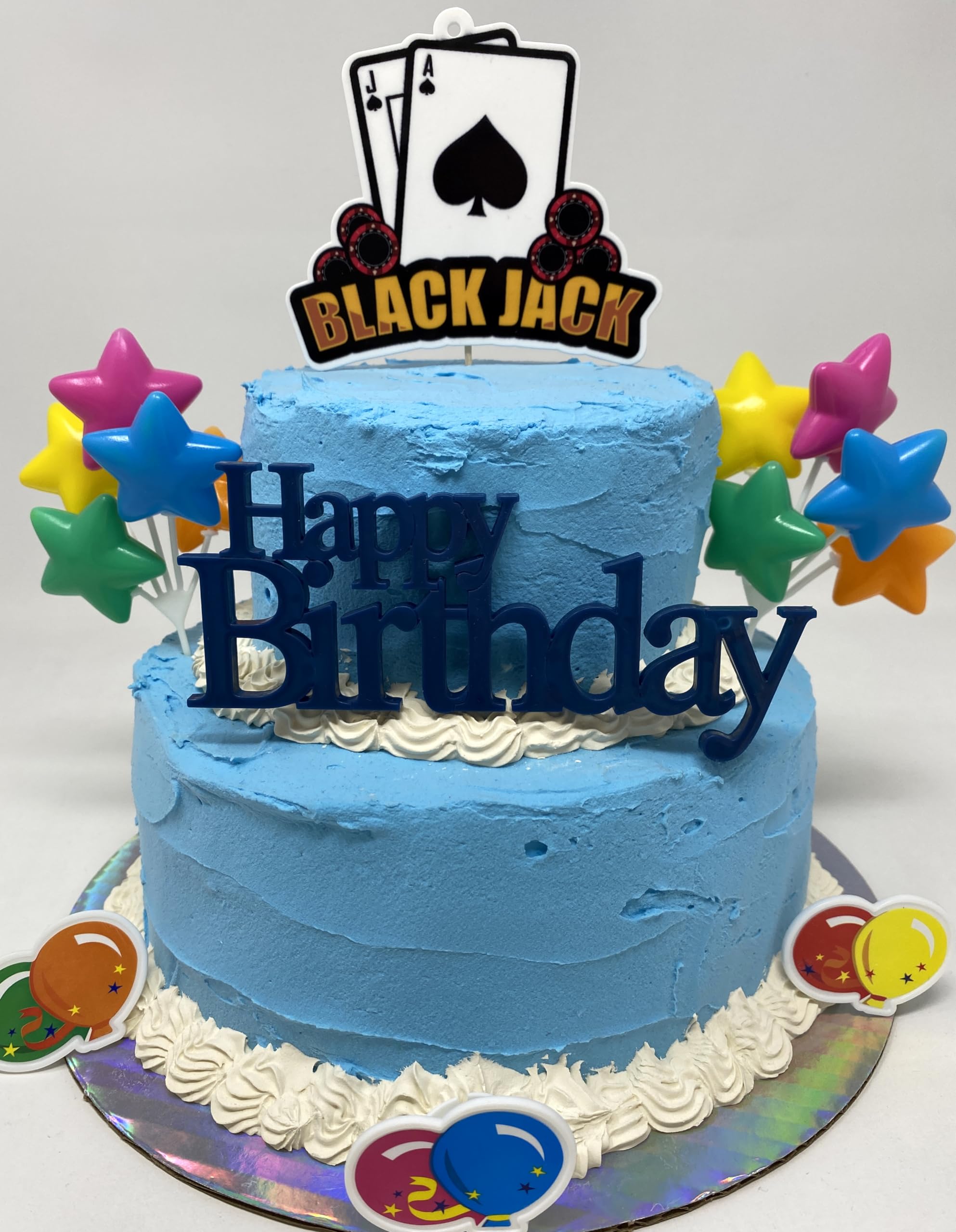 Blackjack Birthday Cake Topper Set