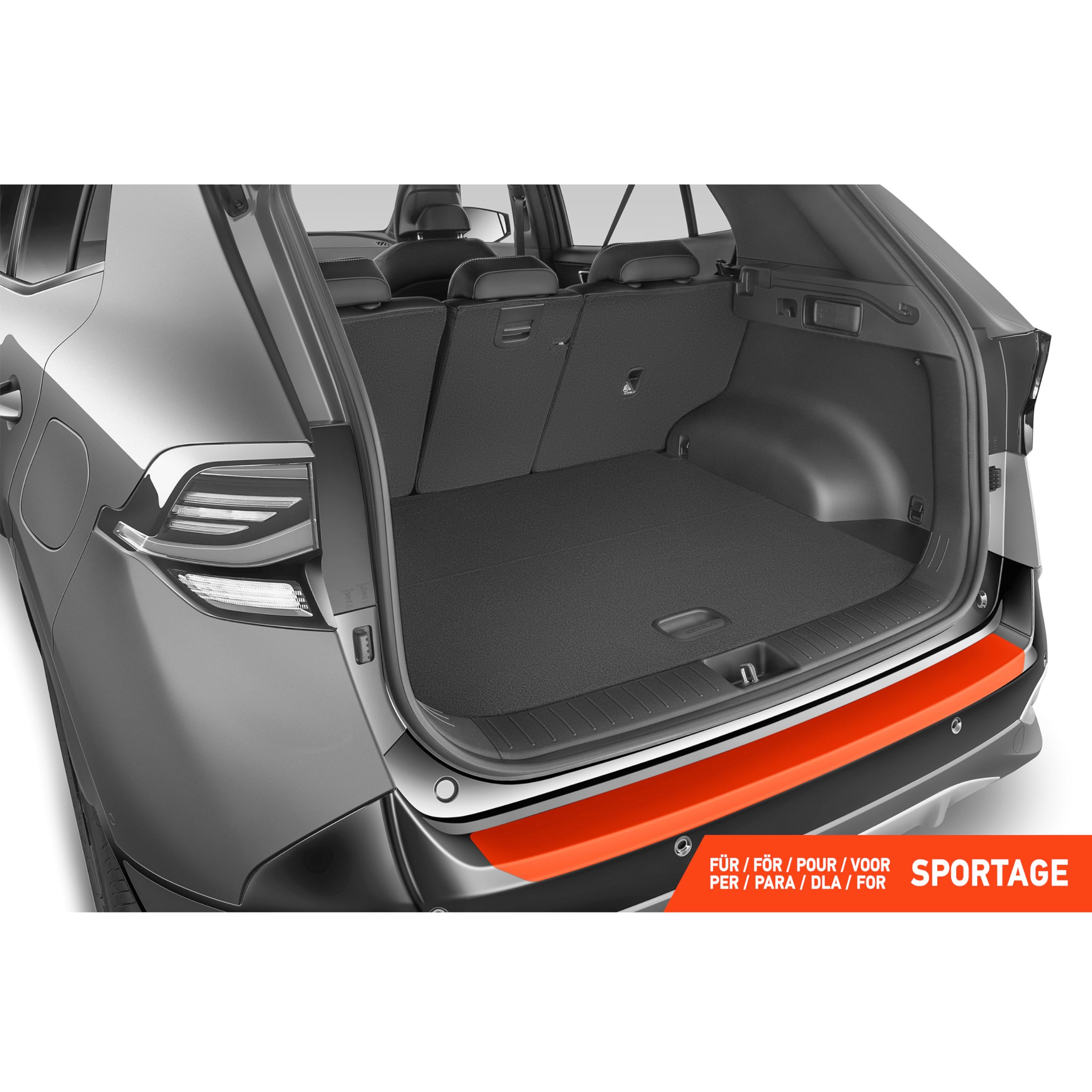 Luxshield folia ochronna na krawędź załadunkową Kia Sportage 5 NQ5 2021-2026 przezroczysta błyszcząca