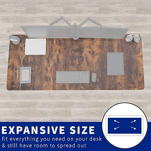 Vista 71 de VIVO DESK-TOP72-30D - Mesa universal de 71 x 30 pulgadas para marcos de escritorio estándar y sentados a pie, altura ajustable para el hogar