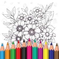 Botanical Bliss Coloring Book