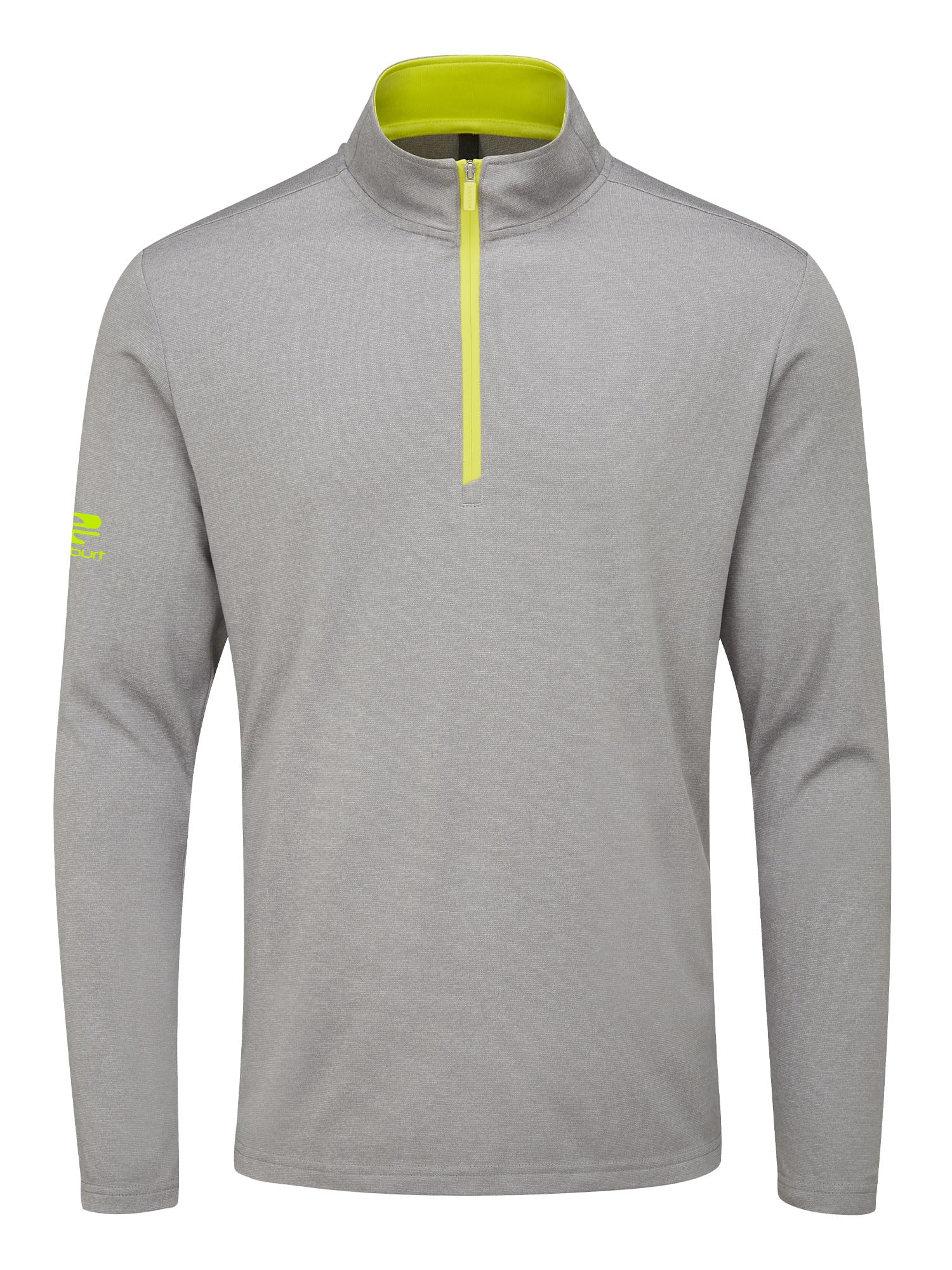 Stuburt Men's Tern Breathable Windproof Moisture Wicking Pullover Sweater, Ash, M