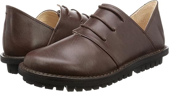 Amazon | [トリッペン] レースアップシューズ CLOSED メンズ ブラウン