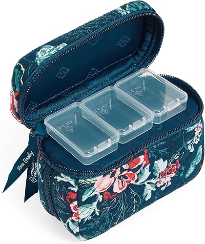 Miniatura 3 de Vera Bradley Organizador de pastillas de lujo de algodón para mujer