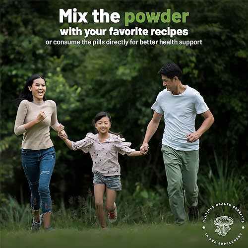 Miniatura 5 de Pure Agaricus Blazei, suplemento orgánico de hongos, suplementos de apoyo saludable, paquete de 3, 90 cápsulas cada uno