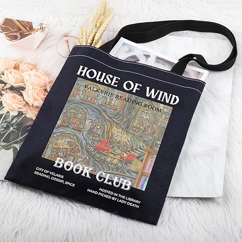 Miniatura 4 de ACOSF - Libro de lectura inspirado en novela de fantasía, libro de lectura para amantes de la casa de viento, valquiria, funda para libros de sala