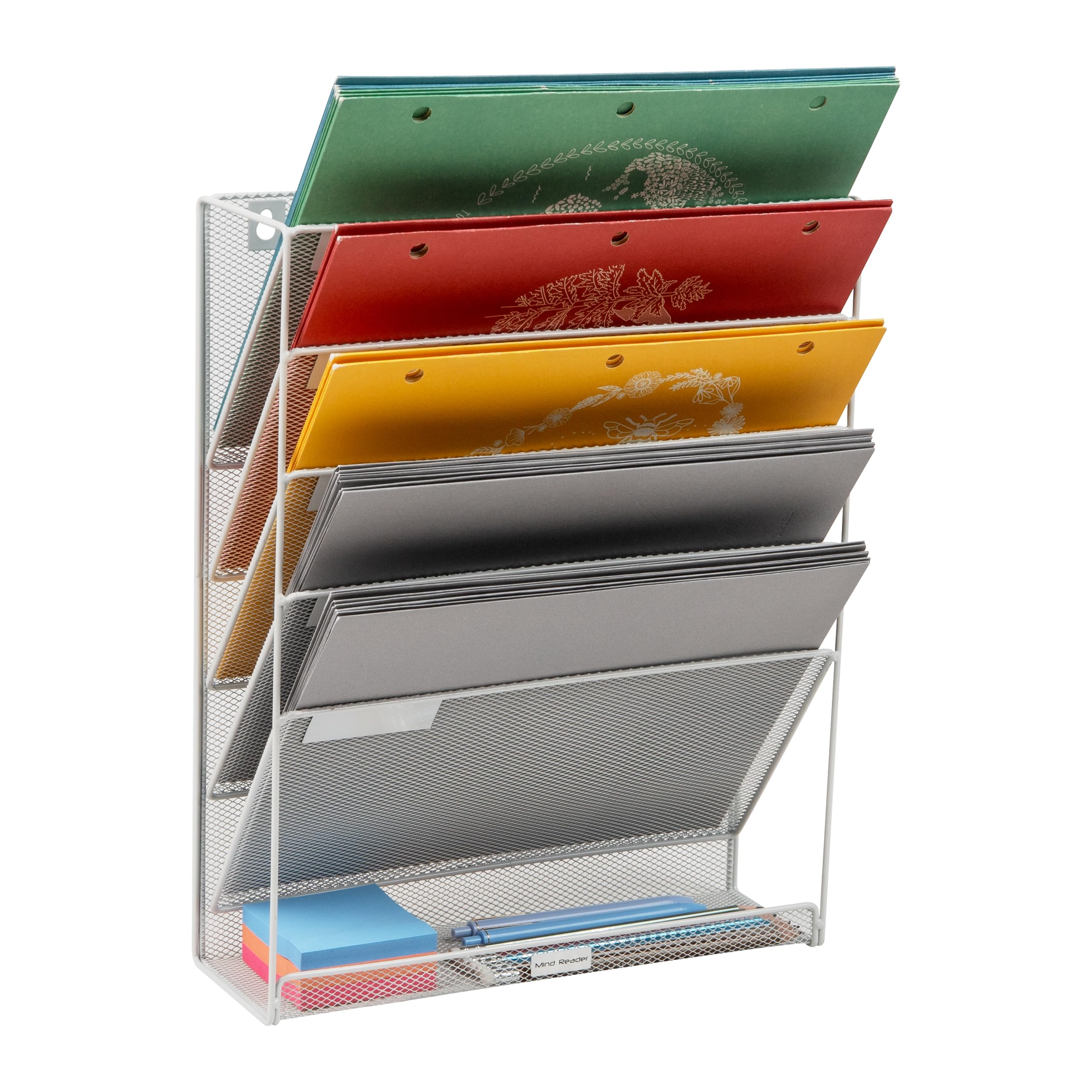 Amazon.com: Mind Reader 5-Pocket Vertical File Storage, Desktop
