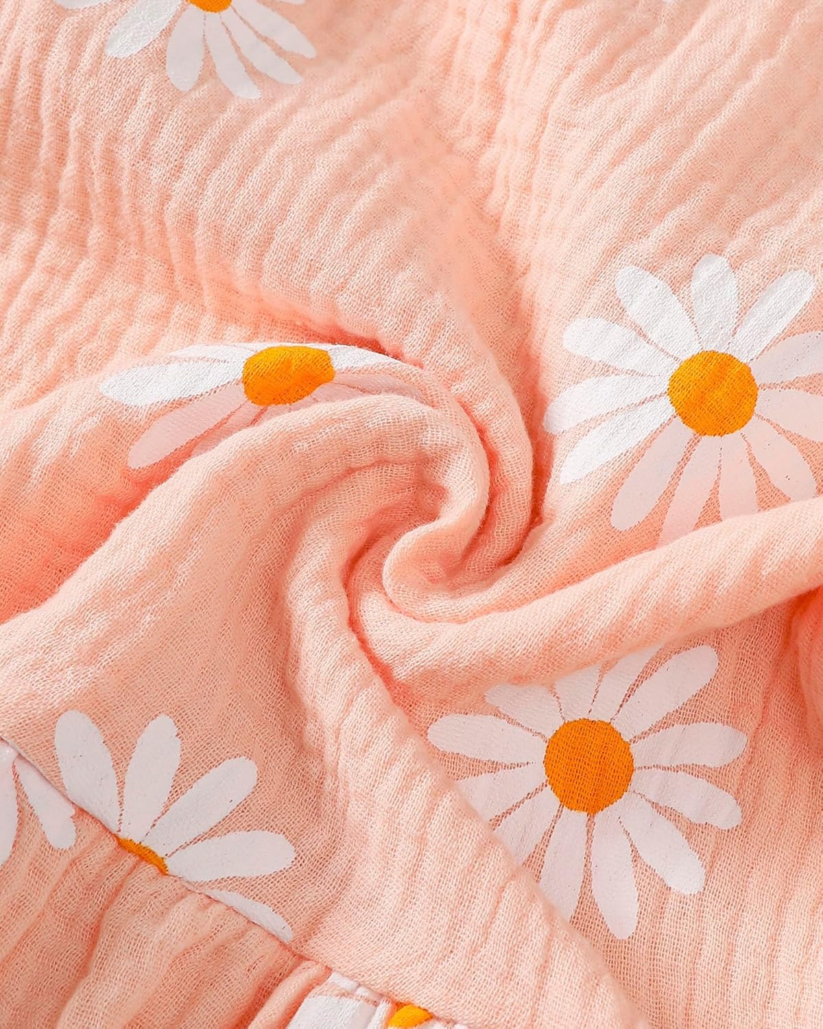 Infant Baby Girl Dress Summer Clothes Ruffle Sleeveless Dresses Casual Linen Floral Sundress for Toddler Girls - Image 6