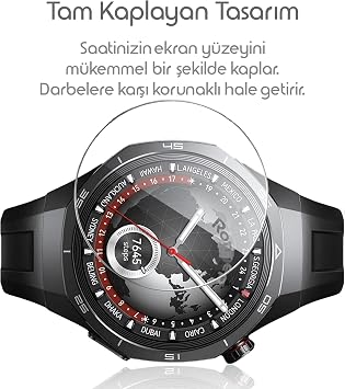 Easy Application for Rongep Huawei Watch GT5 Pro 46mm Apparatus Screen Protector 9H Hardness Scratch Protector Window Film That Does Not Affect Touch Sensitivity and Image Quality