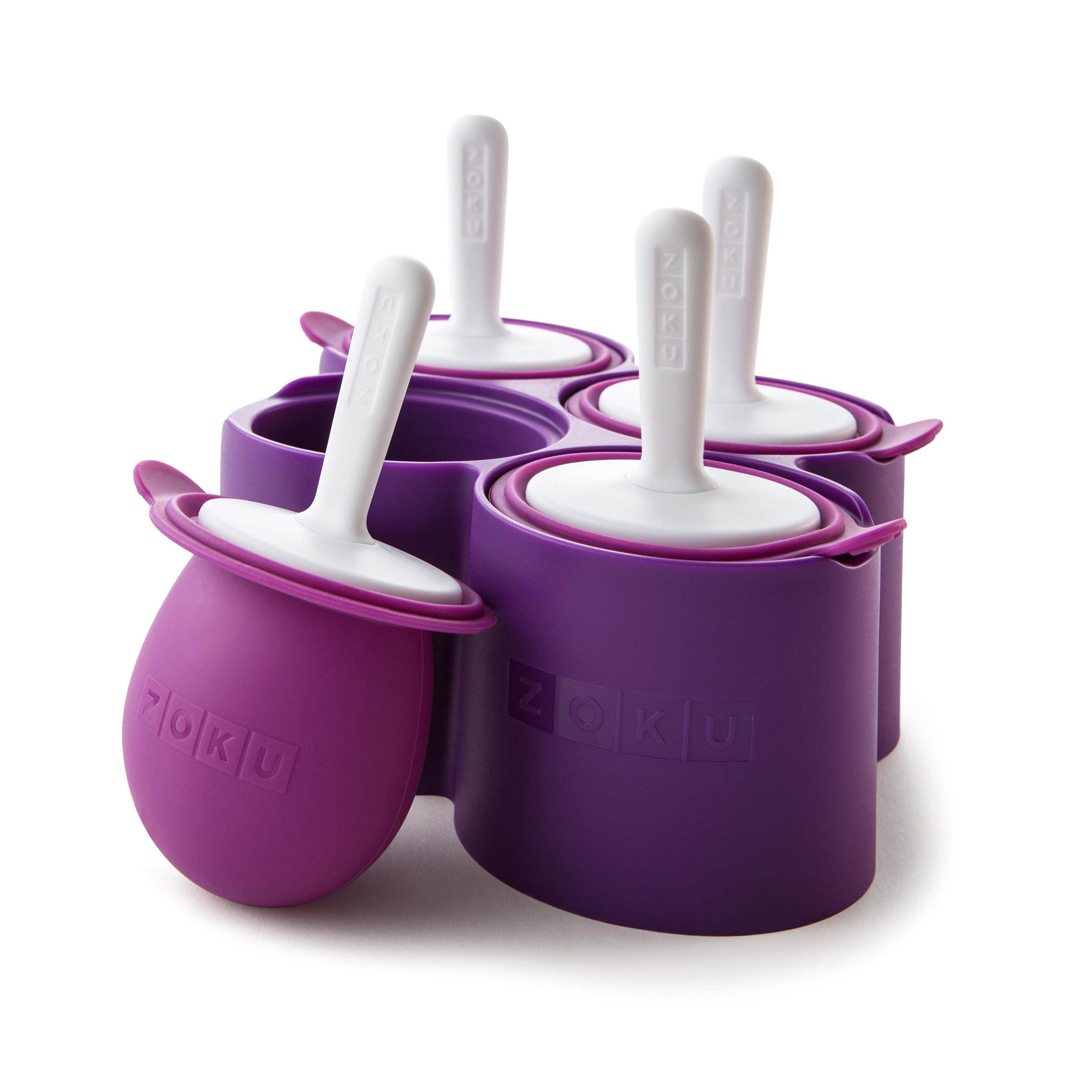 Zoku - GIANT ROUND POP MOLDS Stampo per 4 Ghiaccioli Giganti