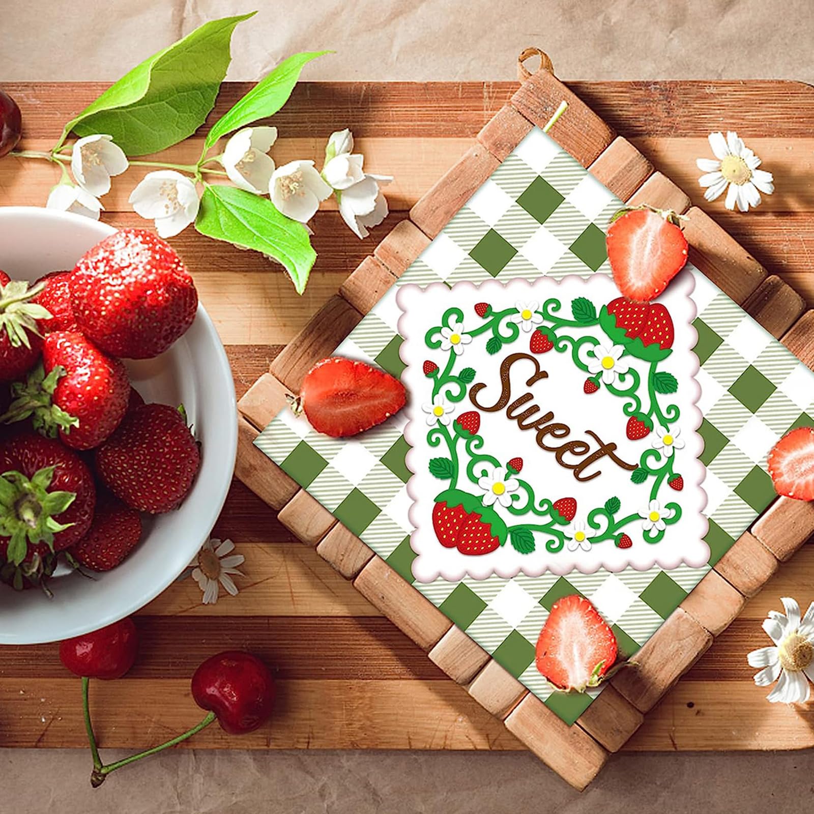 Fustelle in metallo a forma di fragola, stencil per scrapbooking, decorazioni decorative in rilievo, biglietti di carta