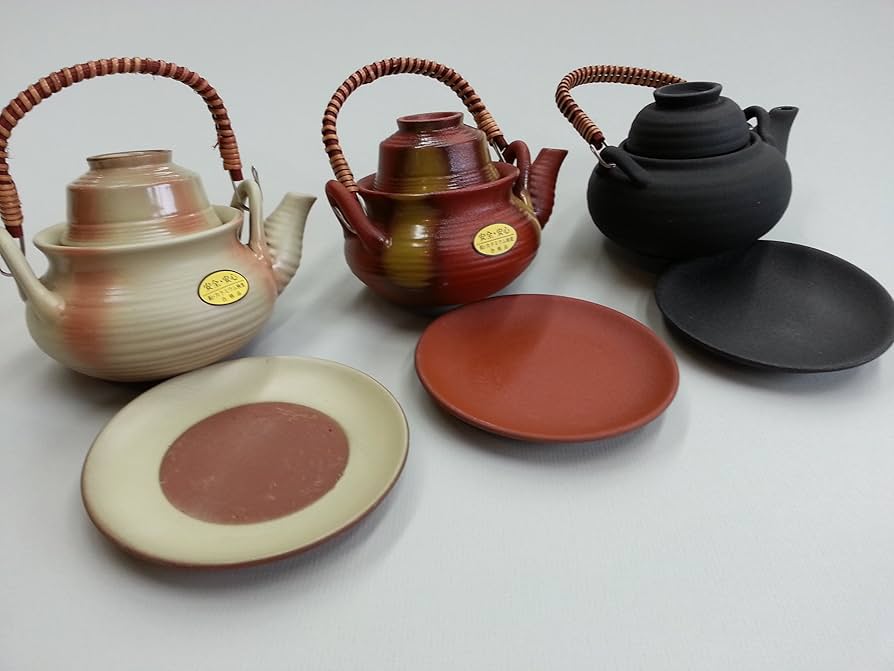 Amazon.co.jp: ちょっと 大きめ 土瓶 蒸し (茶) セット※いづれか