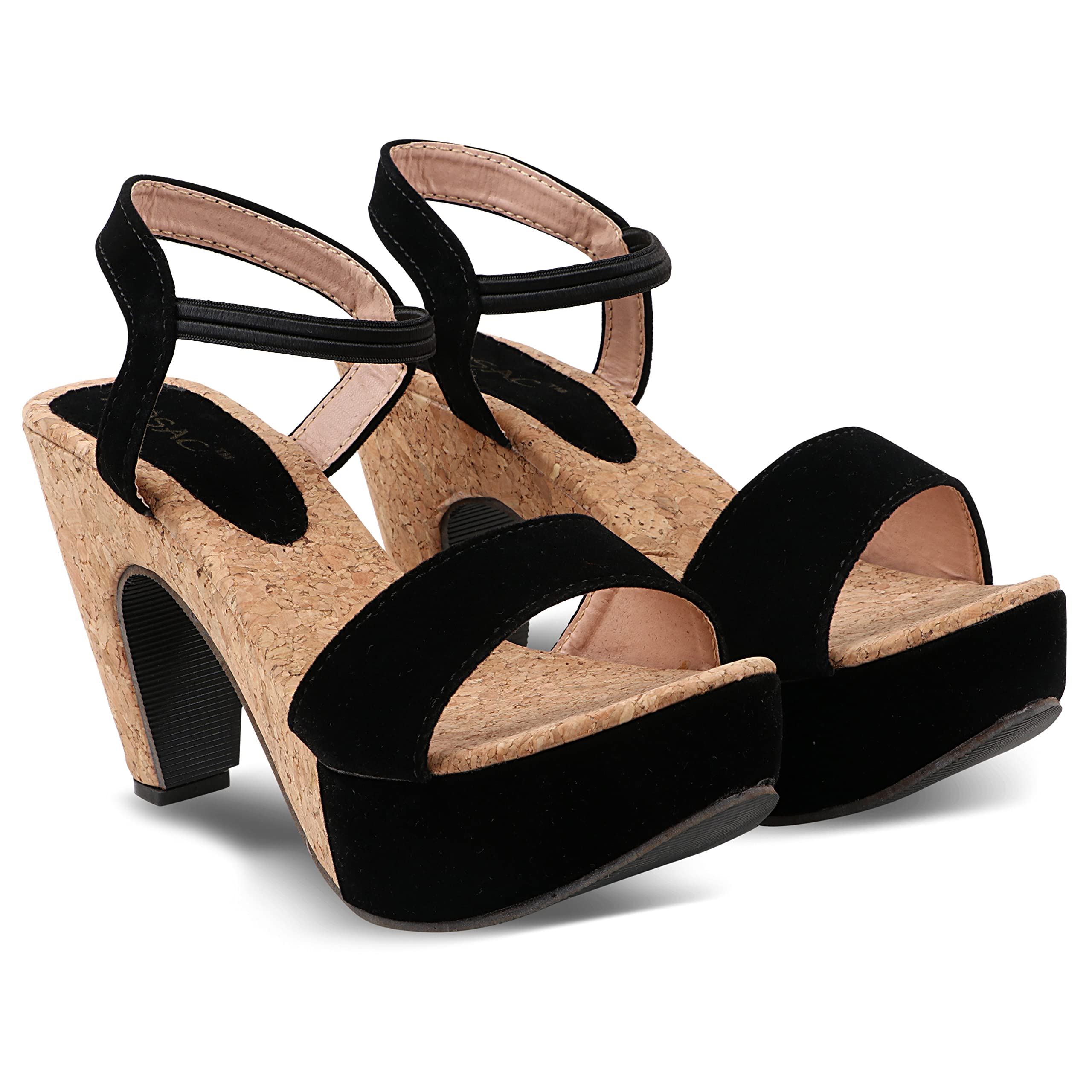 Mosac Womens Wedges High Heels Block Heel Fashion Sandals For Women & Girl (B0B4DM7YXV) Amazon Price History, Amazon Price Tracker