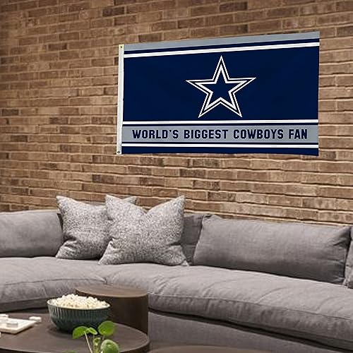 Miniatura 4 de Rico Industries NFL - Bandera de 3 x 5 pies, bandera de los Dallas Cowboys de una sola cara, para interior o exterior, decoración del hogar