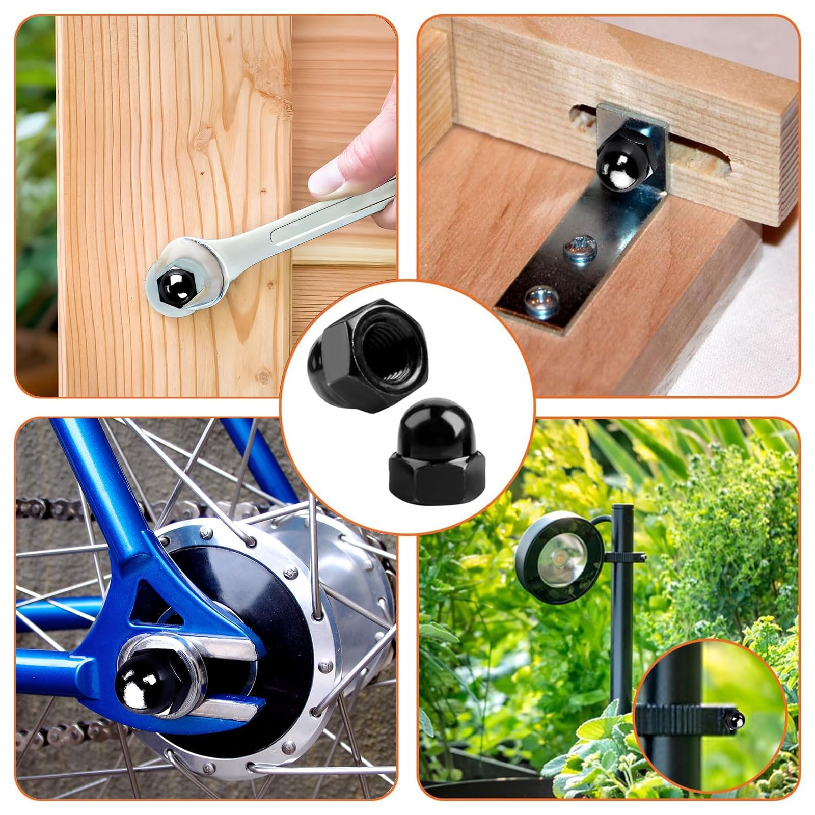 50 Dadi Ciechi M6 In Acciaio Inox - Calotta Esagonale, Per Viti E Bulloni, Decorativi - Foto 13