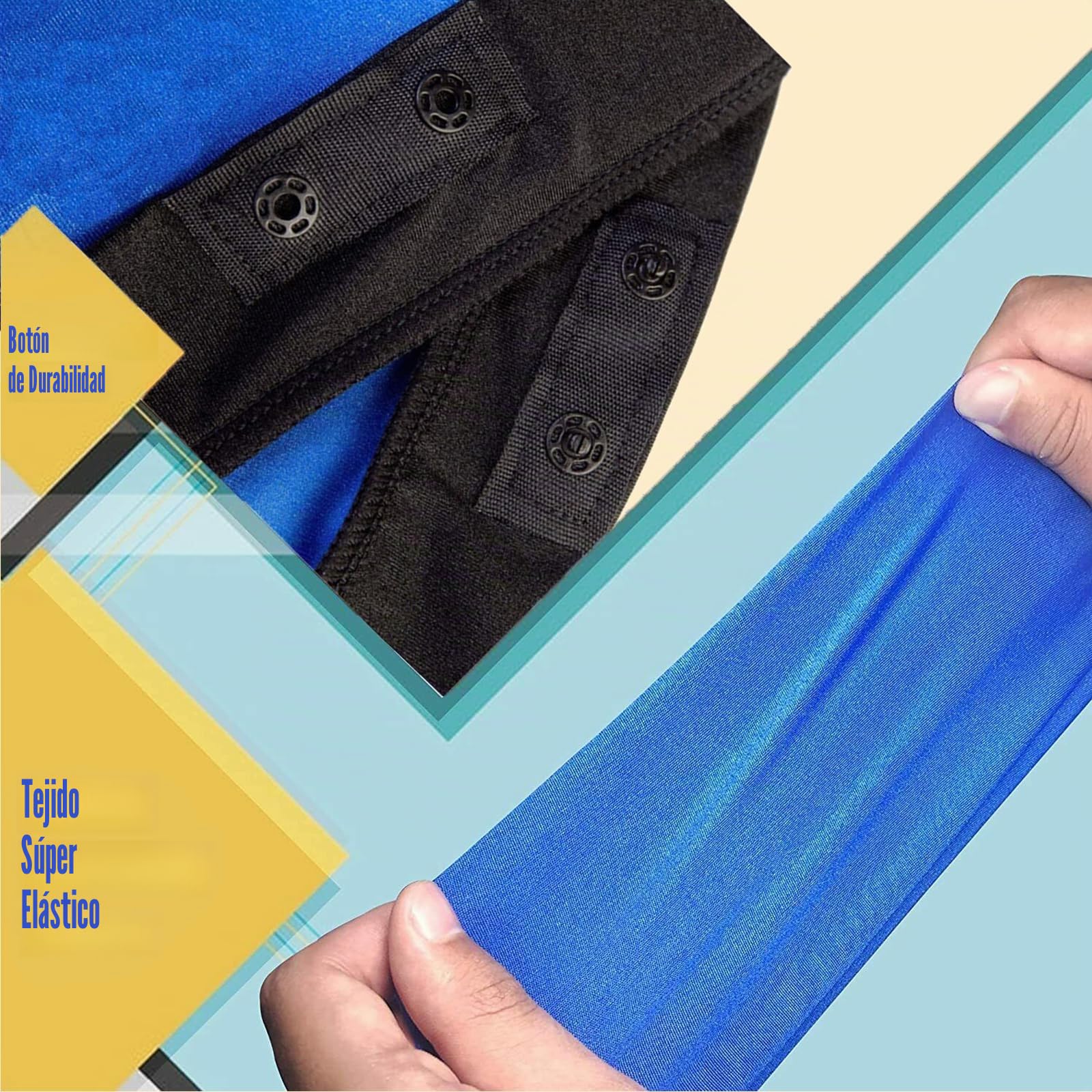 Calcetín sensorial corporal para niños, 47 x 27 pulgadas, calcetines elásticos para aliviar el estrés para niños con autismo y ansiedad (azul, M/114-137 cm)