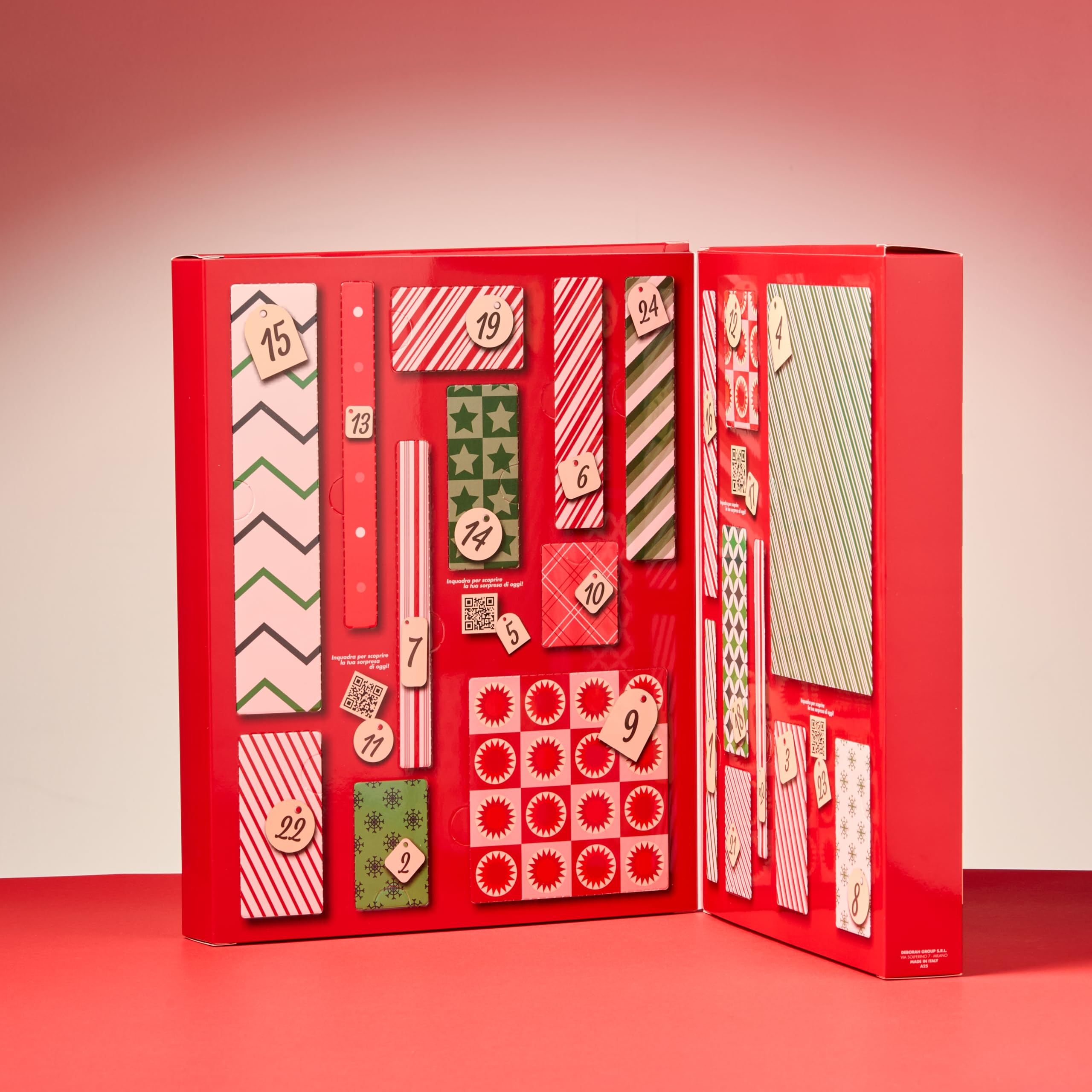 Deborah Milano - Calendario dell'Avvento 2025 Make Up, Sorprese Beauty con Prodotti Skincare, Trucchi per Labbra, Occhi, Unghie, Regali Donna Natale
