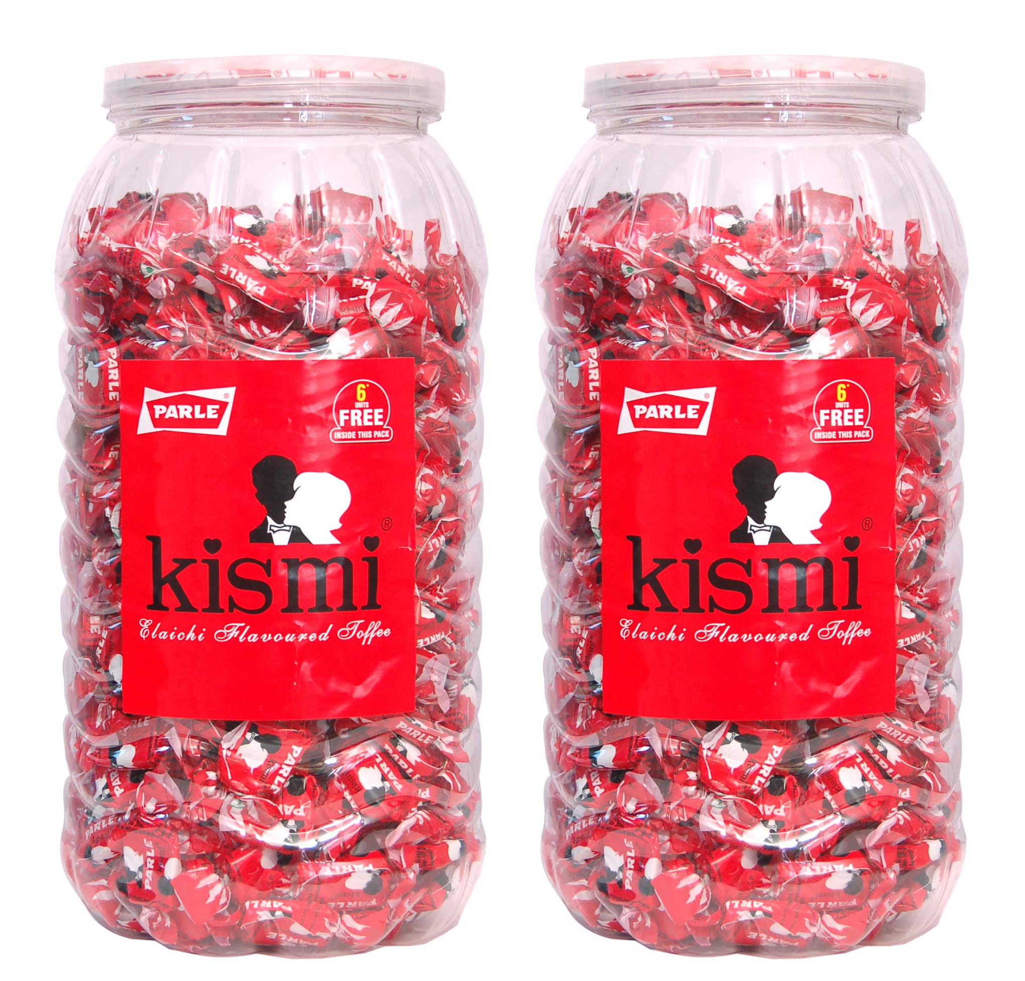 Parle Kismi Elaichi Flavoured 300+ Toffee Pack Of 2 - 2 Kg 100 Gm