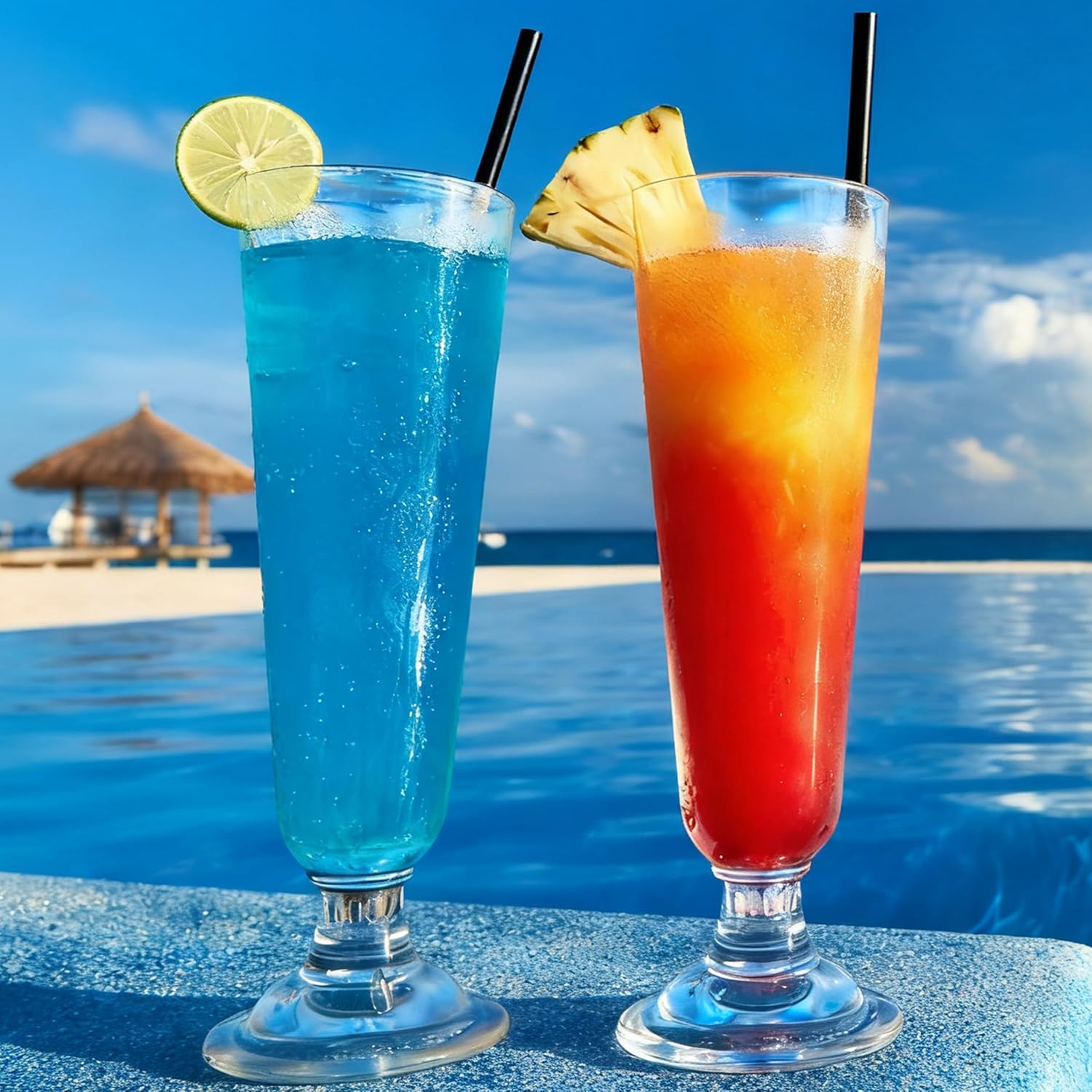 100PCS Disposable Straws for 40 Oz Tumbler, 12in Extra Long Individually Wrapped Straws for Stanley 40 Oz 30 Oz 20 Oz Cup, Black - Image 6