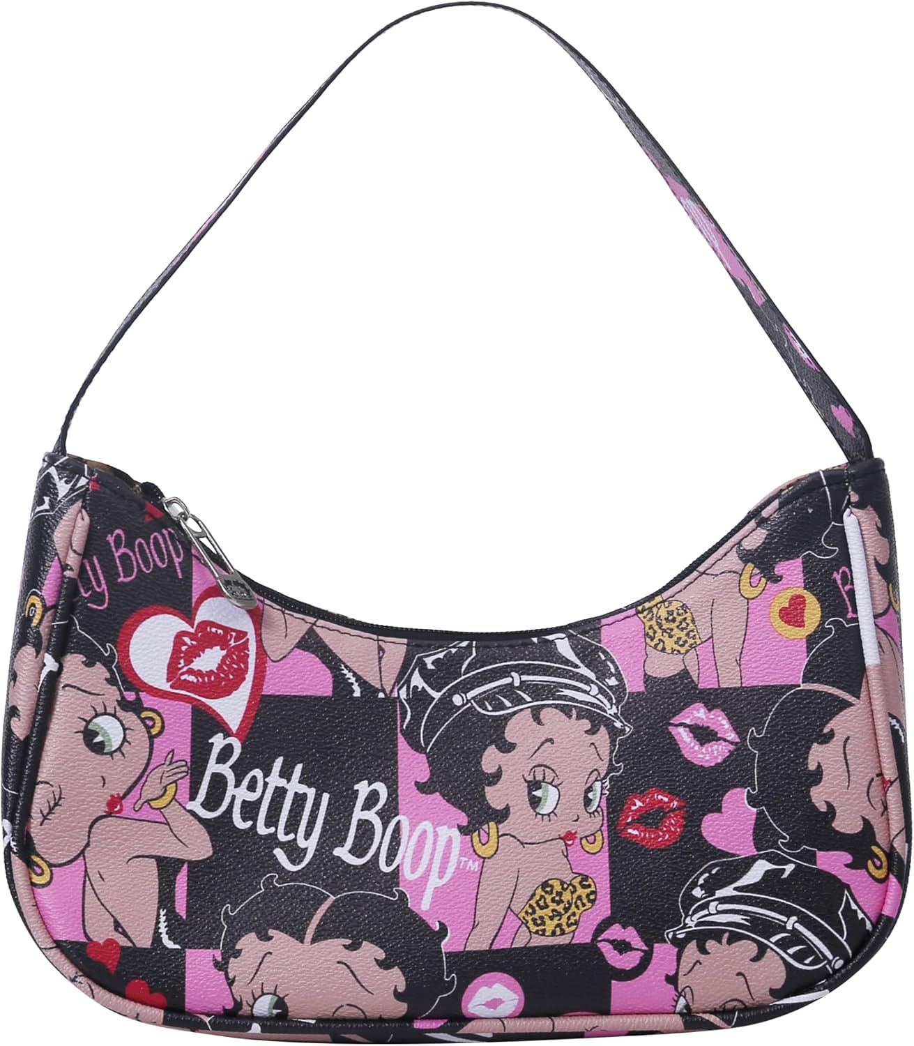 Betty Boop Shoulder Bag for Women, Retro Y2K Hobo Purse with Iconic Betty Boop Print