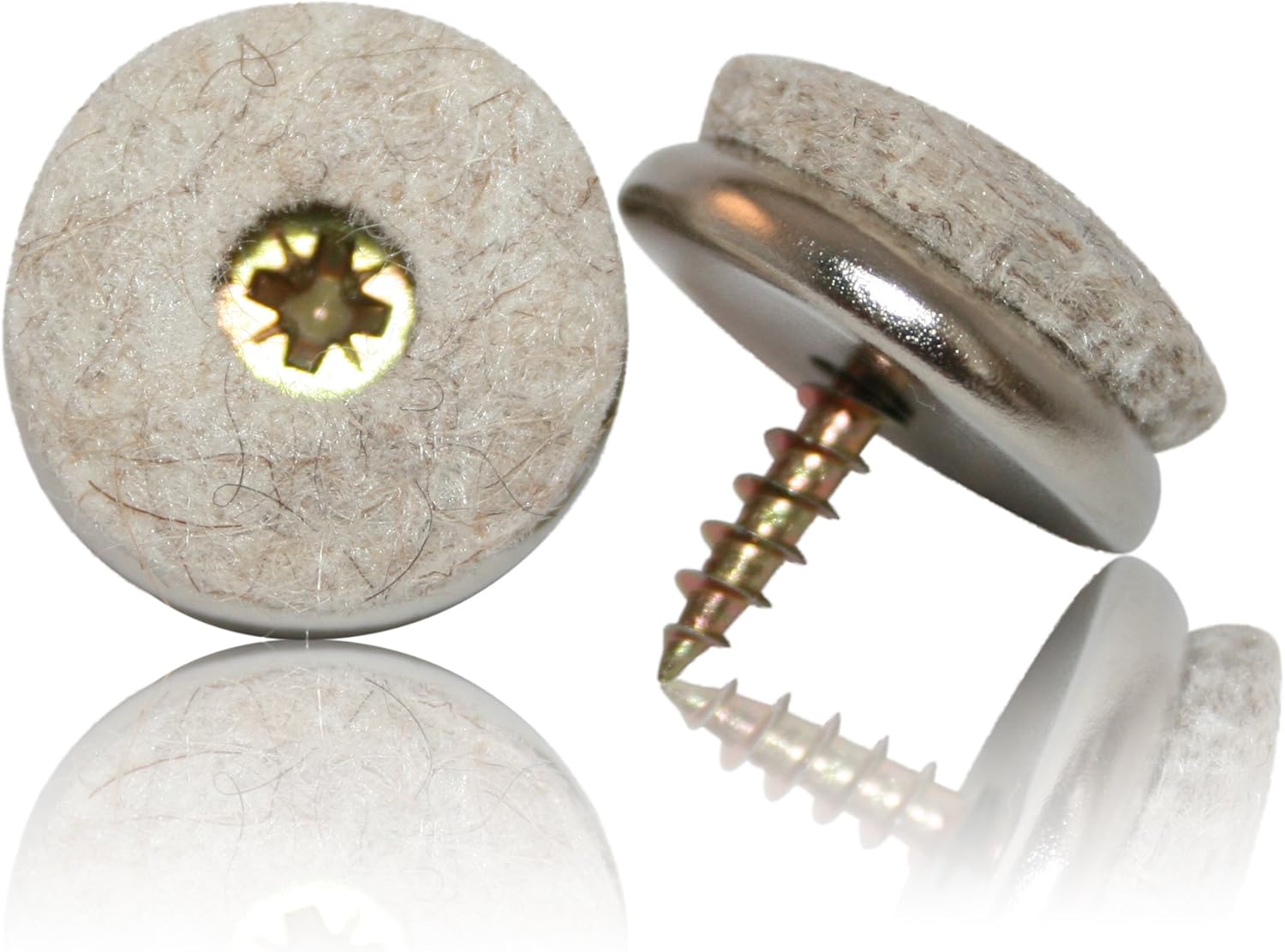 ¯ 22 mm Felt Glides for Screws M & x161 Belgleiter Chair Glides