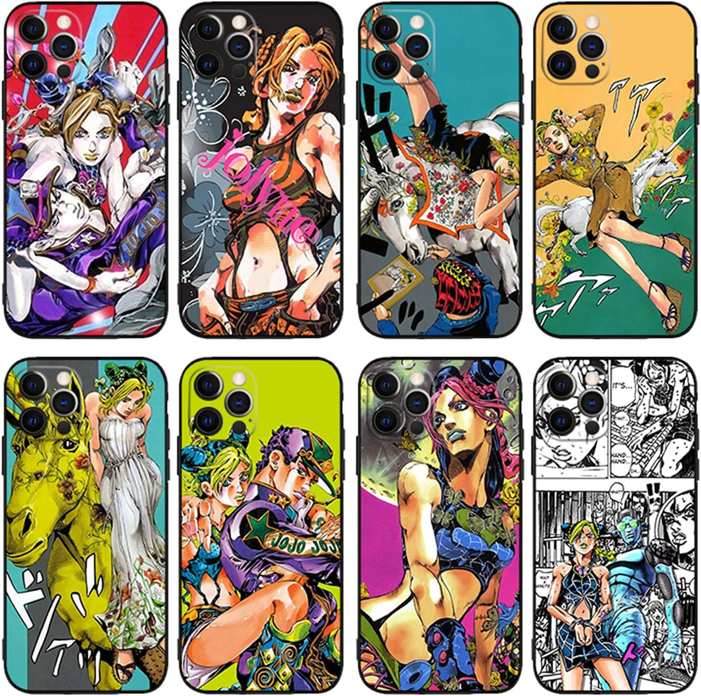 Amazon Co Jp ジョジョの奇妙な冒険 スマホケース Iphone用ケース 携帯カバー シリコーン アイフォンケース キャラクター ジョリーン 空條 承太郎 エンポリオ ウェザー リポート ストーンオーシャン 軽量 薄型 レンズ保護 摩損防止 多機種対応 08 Iphone7 8