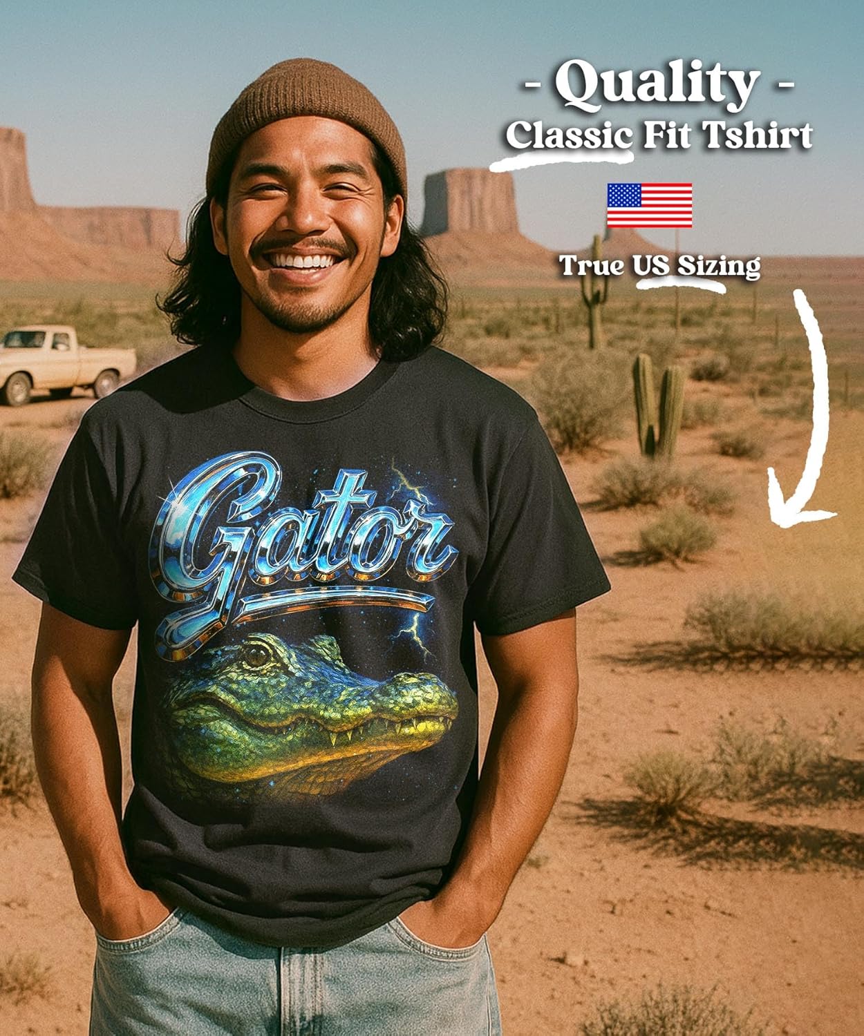 Heavy Metal 80s Animal Black Tshirt - 100% Cotton - for Men & Women - Image 3