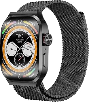 AI Smart Watch with Voice Recorder, Transcribe & Summarize with AI for Meetings, App Control, Supports 112 Languages,AMOLED Display, Health, Fitness & Sleep Tracker, 80+ Workout Modes