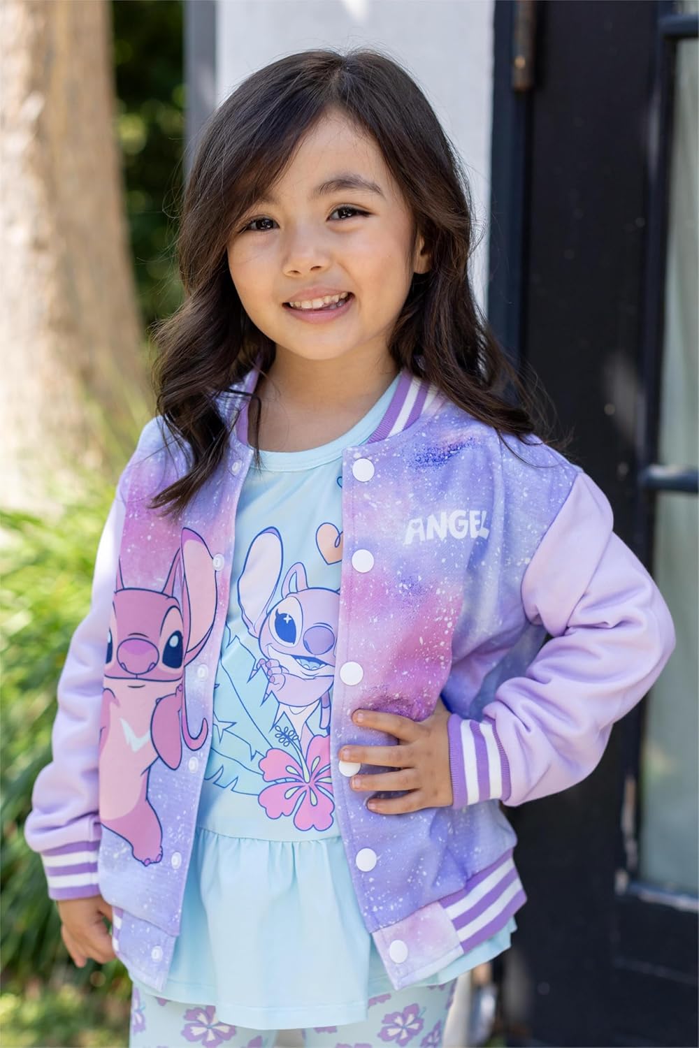Disney Minnie Mickey Stitch Princess Frozen Marvel Jacket Lightweight Coat Button up Color Block Sweatshirt Sizes 2-14 Years - Image 3