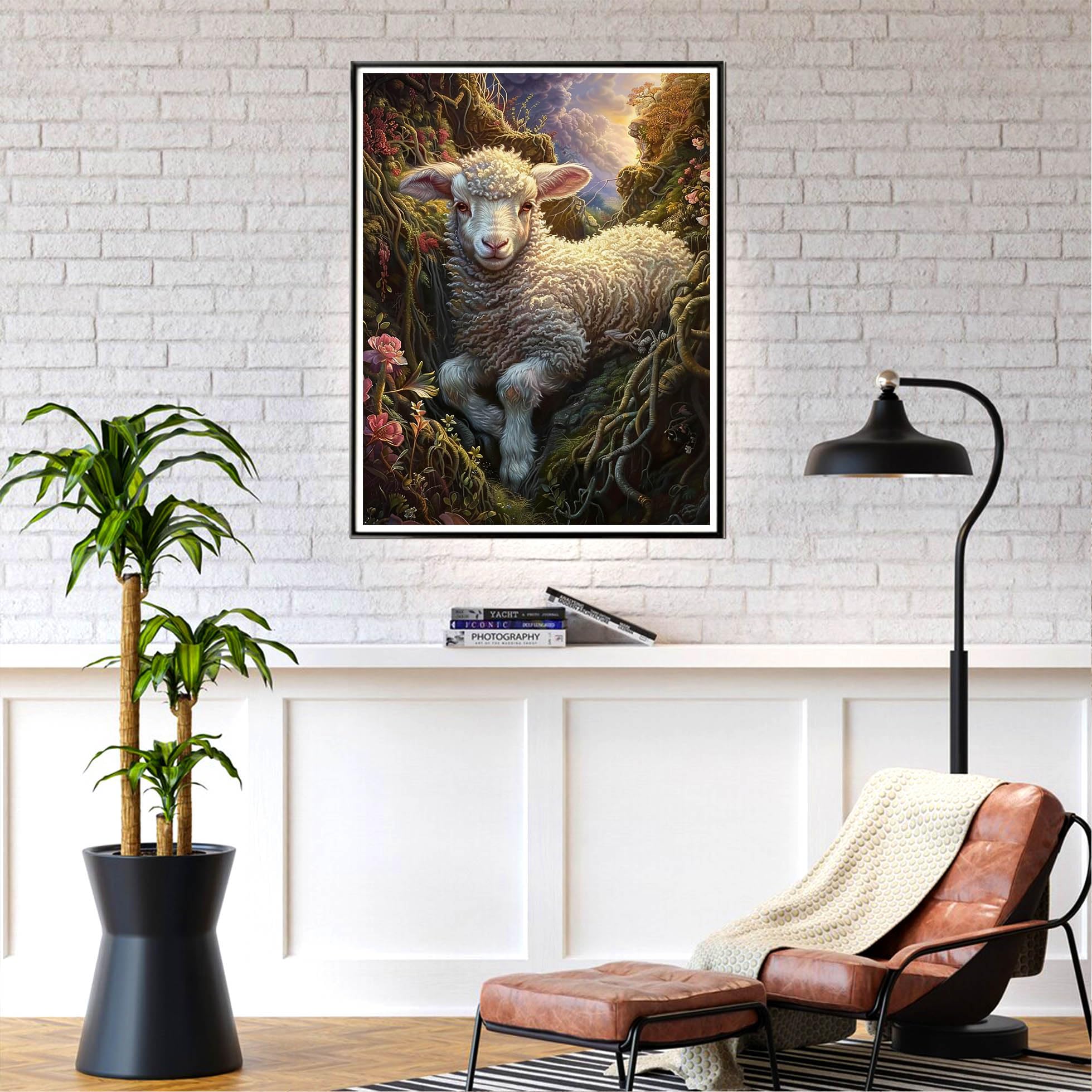 Kit De Peinture Diamant 5D 'Hérisson' - 30x40 Cm - Toile HD Et Diamants Inclus - Activité Relaxante, Décoration Murale - 7