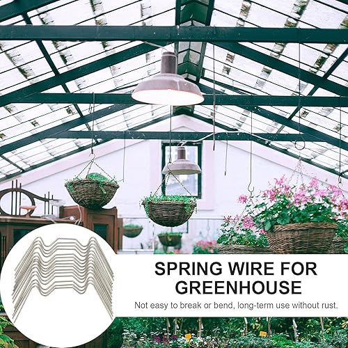 Miniatura 8 de Clips de fijación de invernadero de acero inoxidable, abrazaderas de acristalamiento de alambre de resorte para instalación segura de paneles