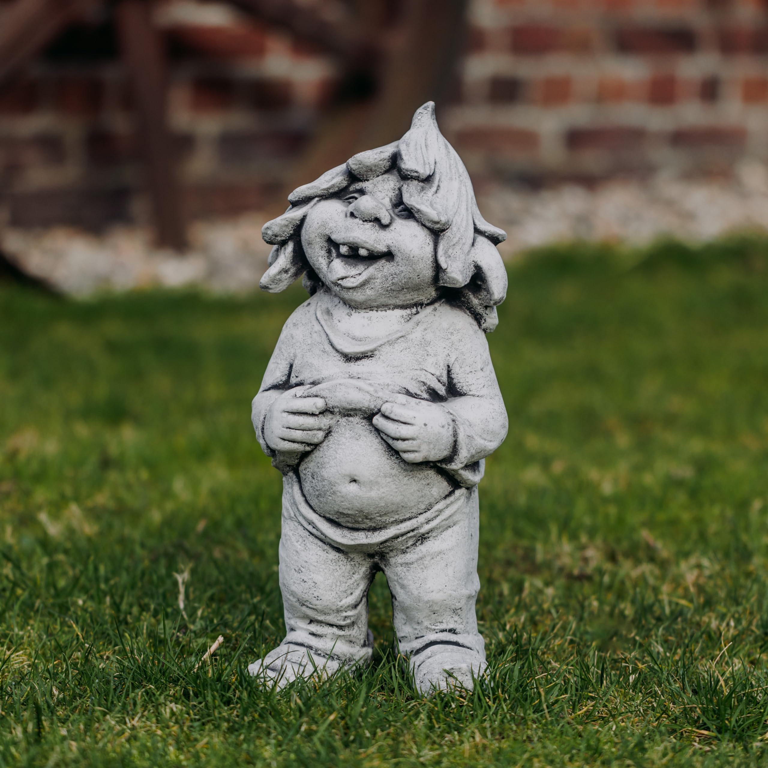 gartendekoparadies.de GNOME Qui s’Aime Amusant en Pierre reconstituée, résistant au Gel