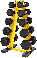 Vista 32 de CAP Barbell Juego de mancuernas hexagonales recubiertas de 150 libras con estante vertical Múltiples opciones