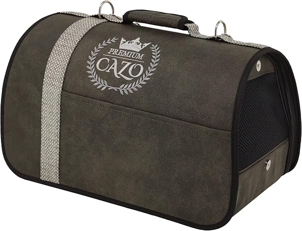 Transporter CAZO Premium dla psa lub kota, 50 x 27 x 26 cm, kolor szary, LPMG0901