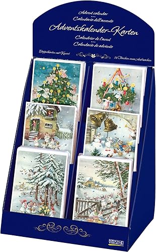 Alexander Taron Importer 11982 KORSCH Card - 6 lágrimas surtidas calendario de Adviento caja de 60 unidades, multicolor