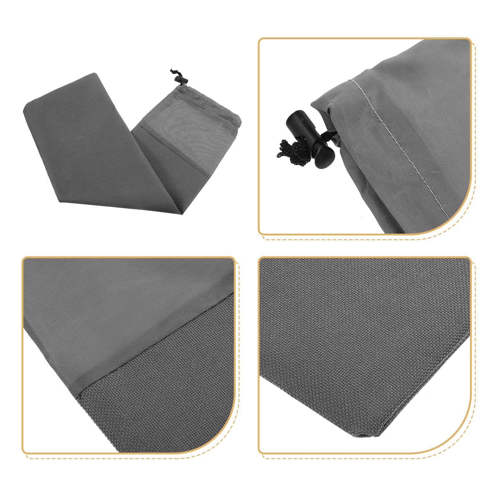 Zelthering-Aufbewahrungstasche Aus 600D Oxford-Stoff, Große Campingtasche Für Bodennägel Bis 40 cm, Leicht Und Kompakt, Ideal Für Outdoor-Aktivitäten Wie Camping, Angeln, Wandern Und Reisen