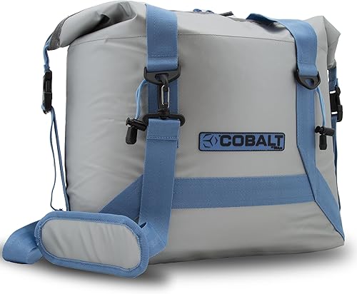 Miniatura 2 de Bolsa enfriadora de lados suaves de cobalto, con aislamiento y portátil, de 24 a 30 latas, para almuerzo, playa, picnic y campamento..