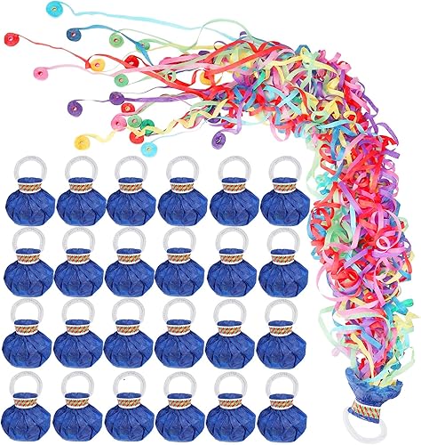 Paquete de 24 sobres de confeti sin ensuciar para graduación, fiestas, lanzar a mano. Galletas de papel mágico para celebración de Pascua,