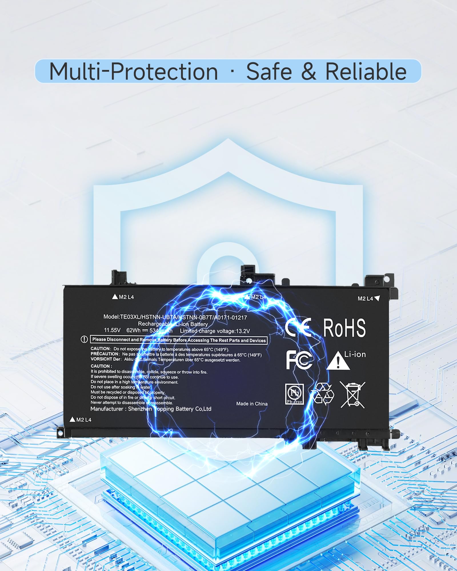 TE03XL - Batteria di ricambio HP per computer portatile HP