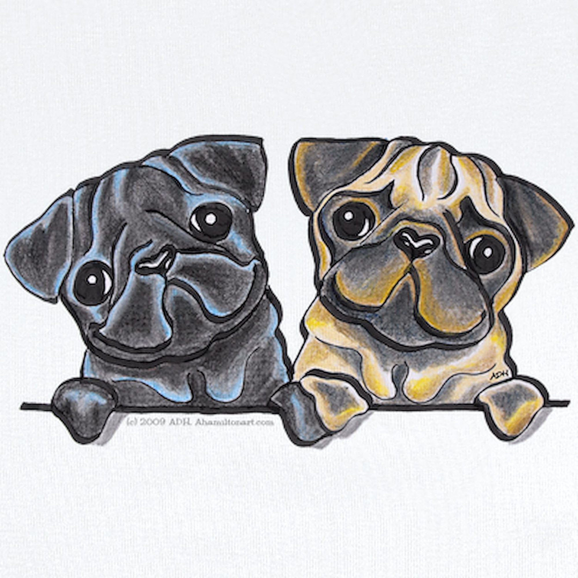 CafePress Pug Pals Infant Bodysuit Cute Infant Bodysuit Baby Romper