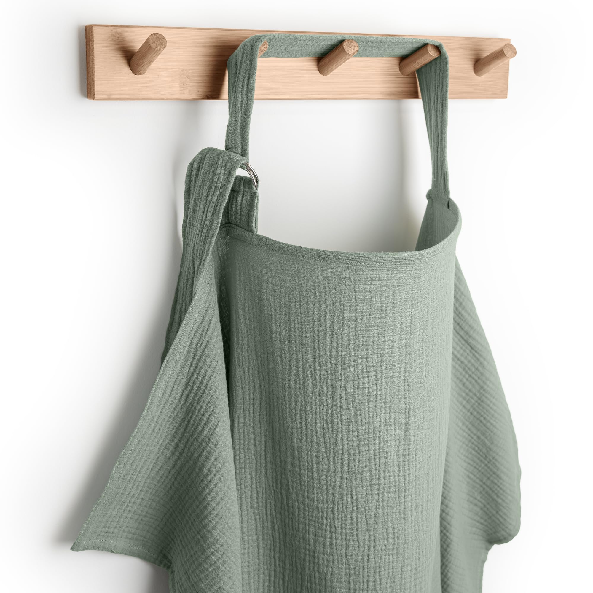 Comfy Cubs Muslin Nursing Cover, Pack of 1, 100% Muslin Breastfeeding Cover - Soft & Breathable Baby Nursing Scarf with Adjustable Neck Strap -