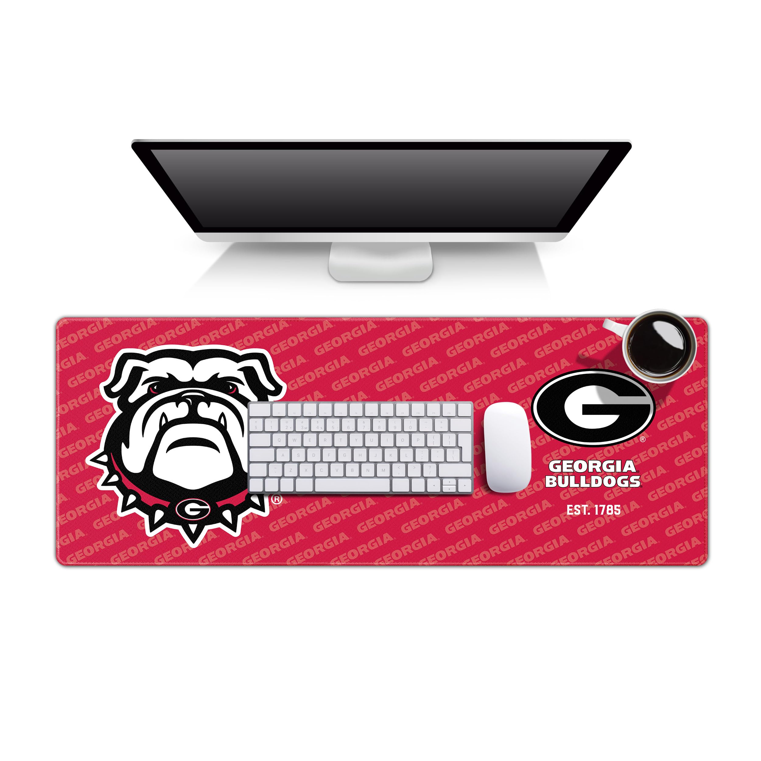 YouTheFan NCAA Georgia Bulldogs Logo Series Desk Pad SMU