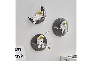 FJS Astronauts Wall Decor Set of 3 for Kids Room