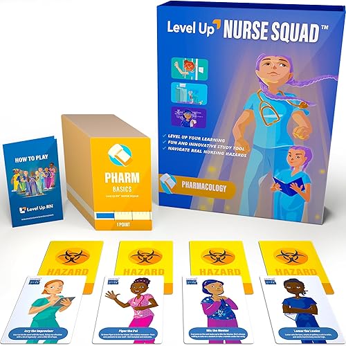 Pharmacology Flash Cards Game – Nursing School Exam Prep – Nursing Student Essentials – Prepare for 2026-2027 NCLEX ATI HESI Exams (Pharm)